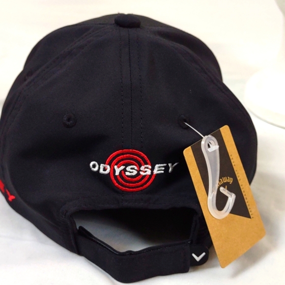 Callaway Odyssey #1 Putter on Tour Promo Hat NWT Black Adjustable - Picture 6 of 8